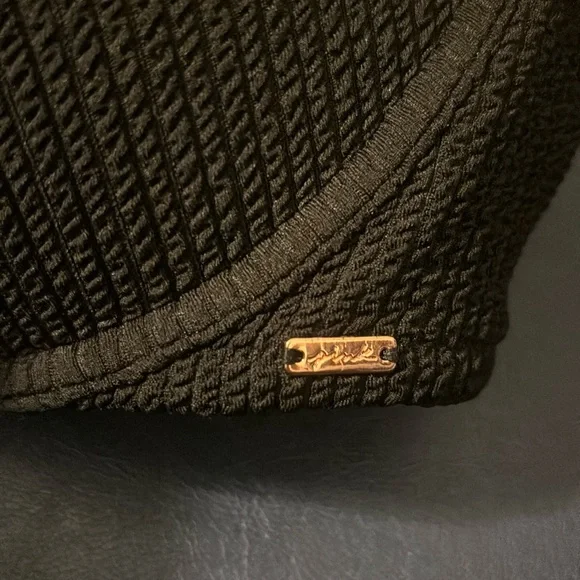 PINK Crinkle Push Up Bikini Top Black Size XL - Picture 6 of 6